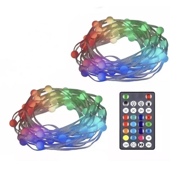 Enbrighten LED Color Changing Bubble Lights 2 Sets 90 Lights per Set Holiday NIB - Picture 5 of 9